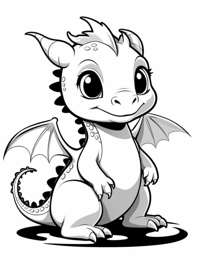 Goofy Cartoon Dragon Baby