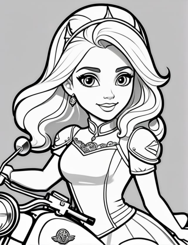 Princess on a Motorcycle