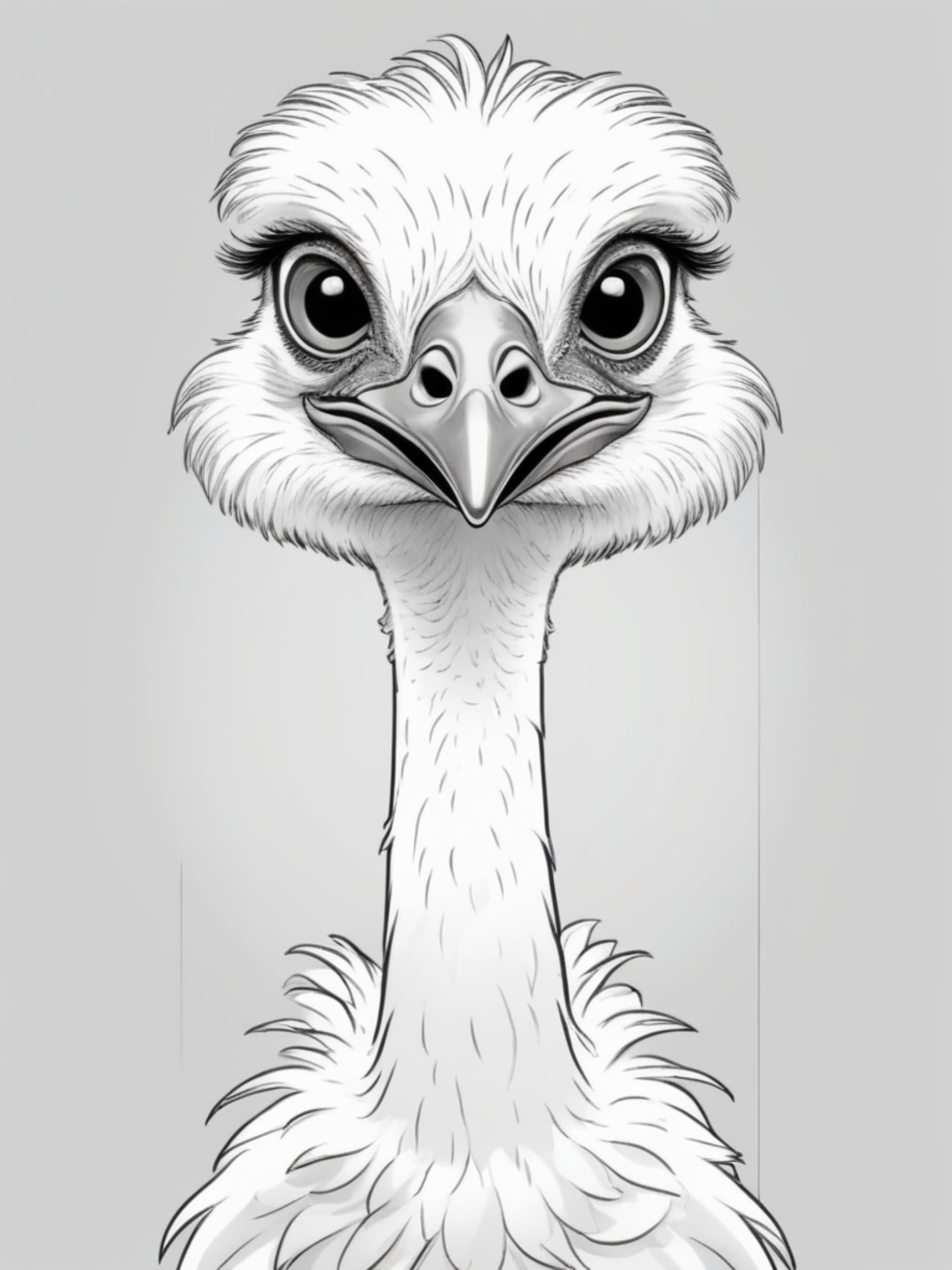 Serious Bird With Long Neck