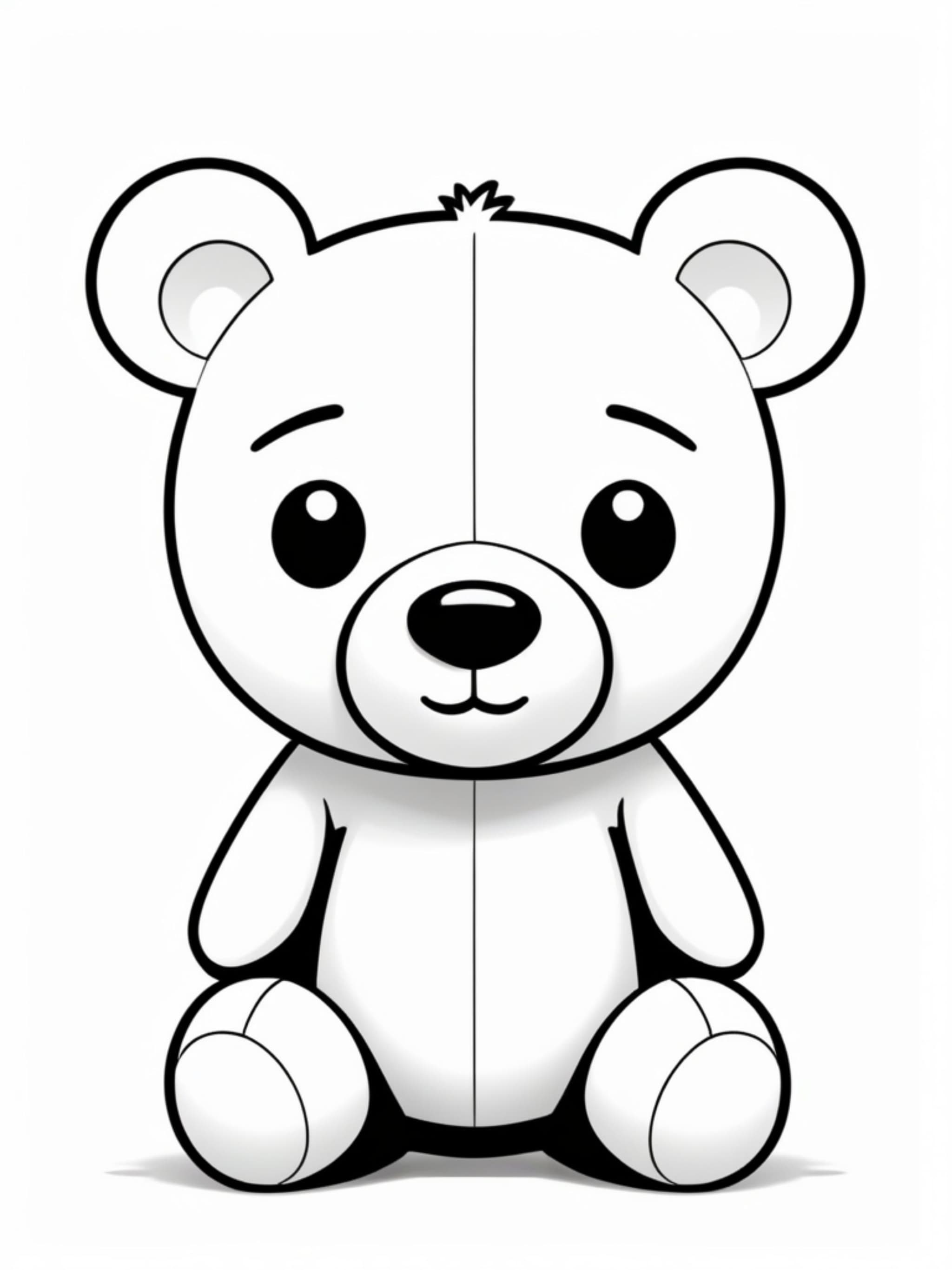 Simple and Cute Teddy Bear